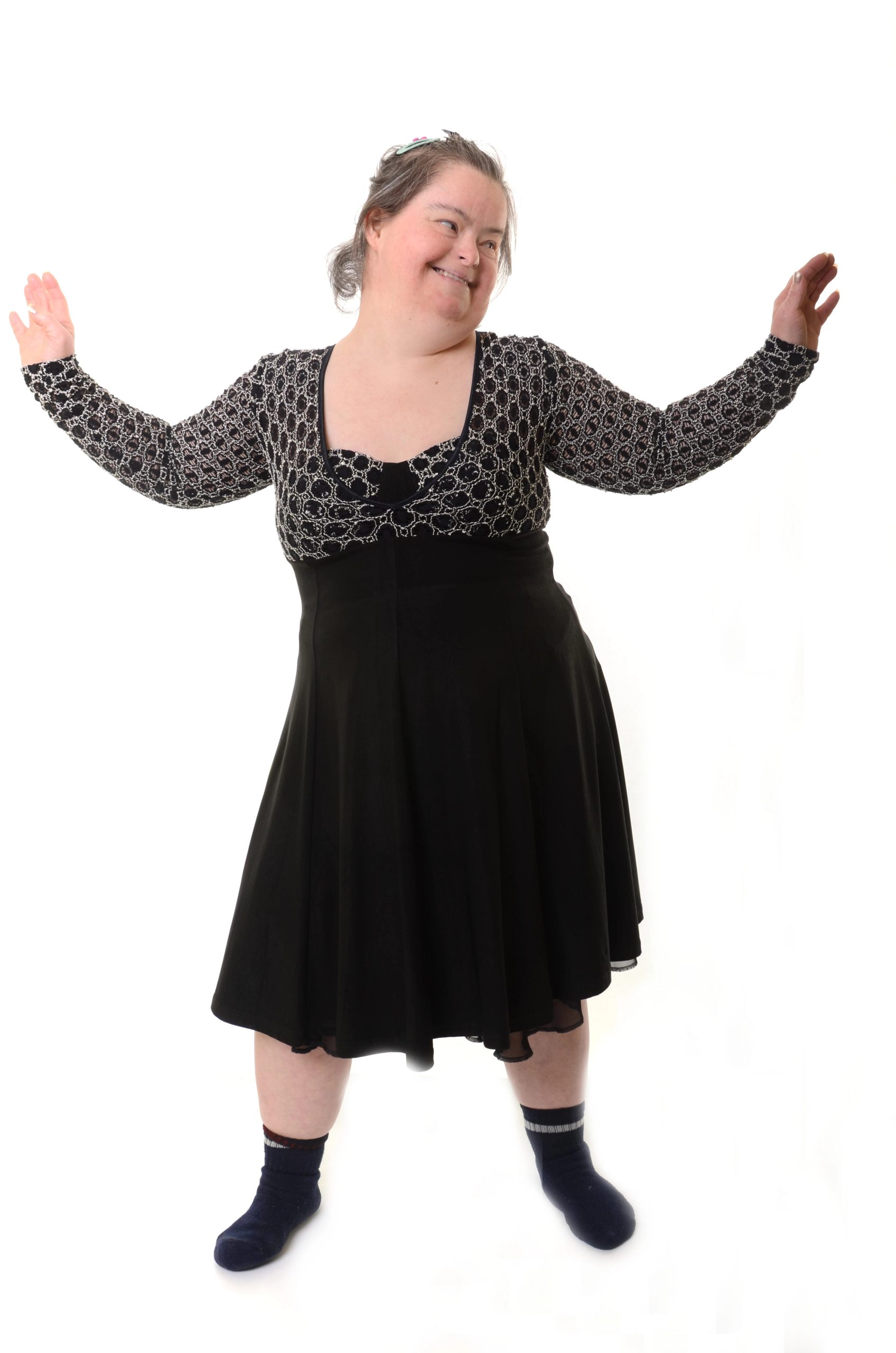 Adult with Down syndrome participating in social activities